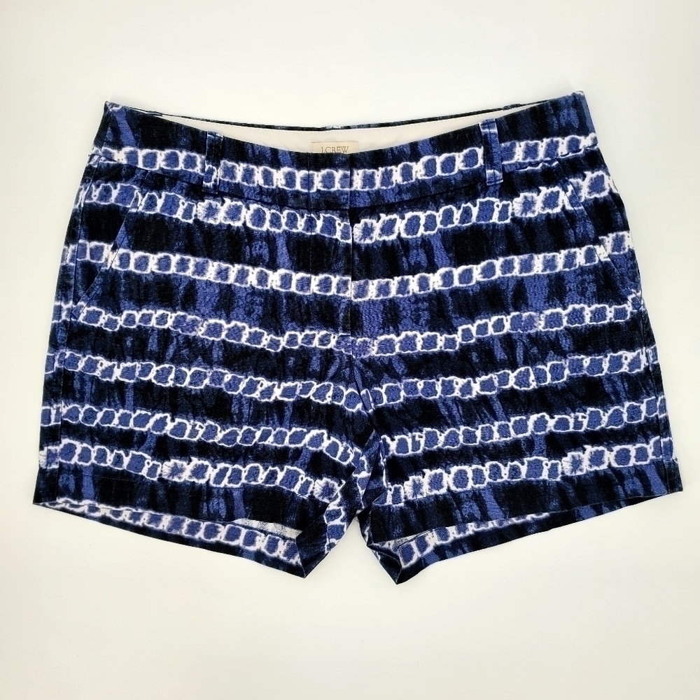 J.Crew Factory Women's Tie Dye Linen Cotton Blend Casual Shorts